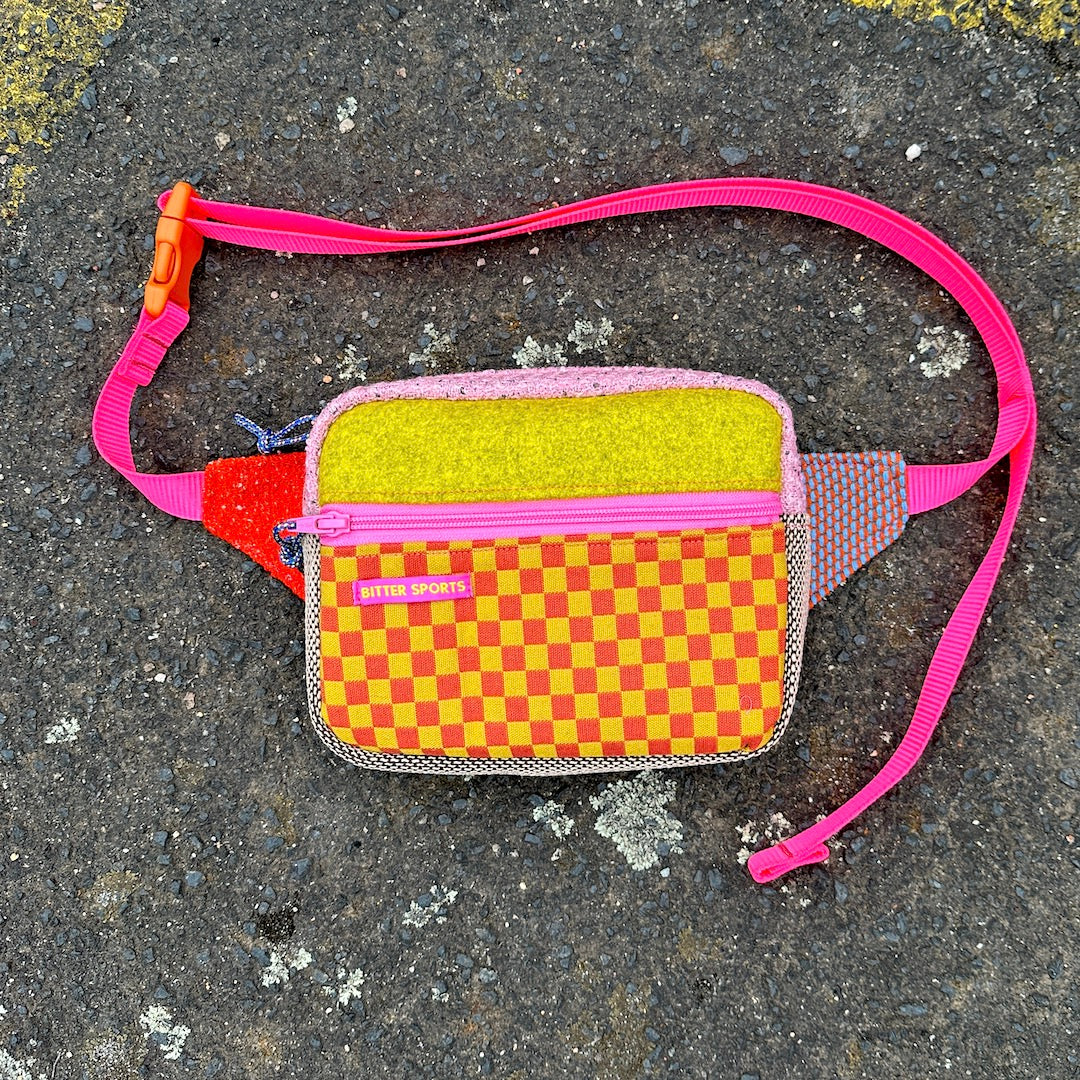 BS bag - Pink Checkerboard
